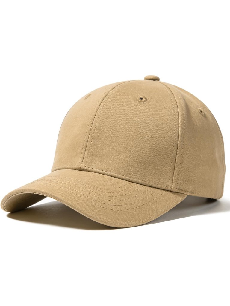 Unisex Beige Adjustable Low Profile Base Ball Cap Vintage Hat For Daily Use